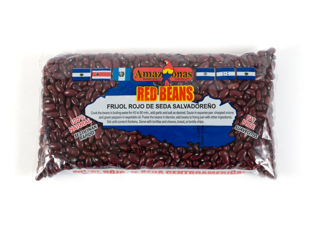 Amazonas Red Beans, Frijol Rojo de Seda Salvadoreño (1LB) - Amazonas Foods Online