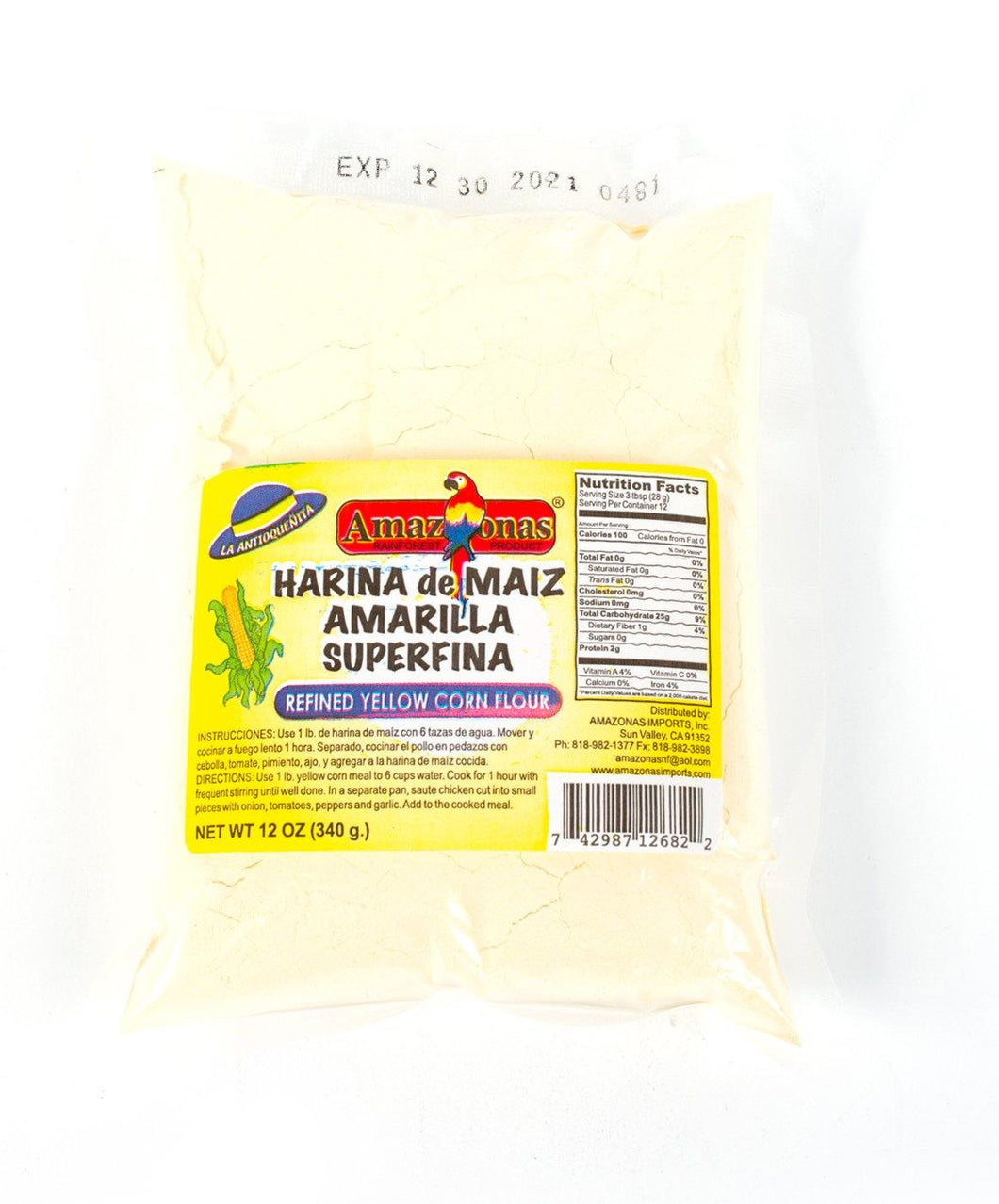 Amazonas Refined Superfine Yellow Corn Flour - Amazonas Foods Online