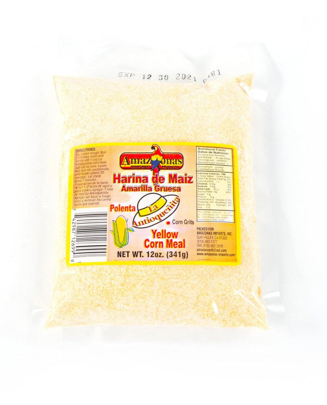 Amazonas Yellow Corn Meal / Polenta - Amazonas Foods Online