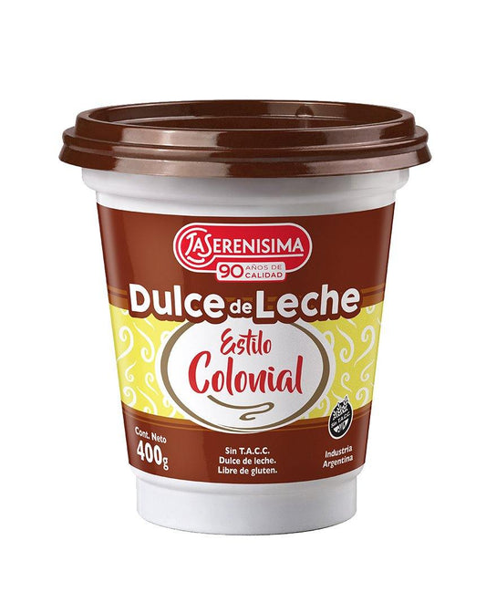 La Serenisima Carmel Custard / Dulce de Leche - Colonial Style - 400g - Amazonas Foods Online