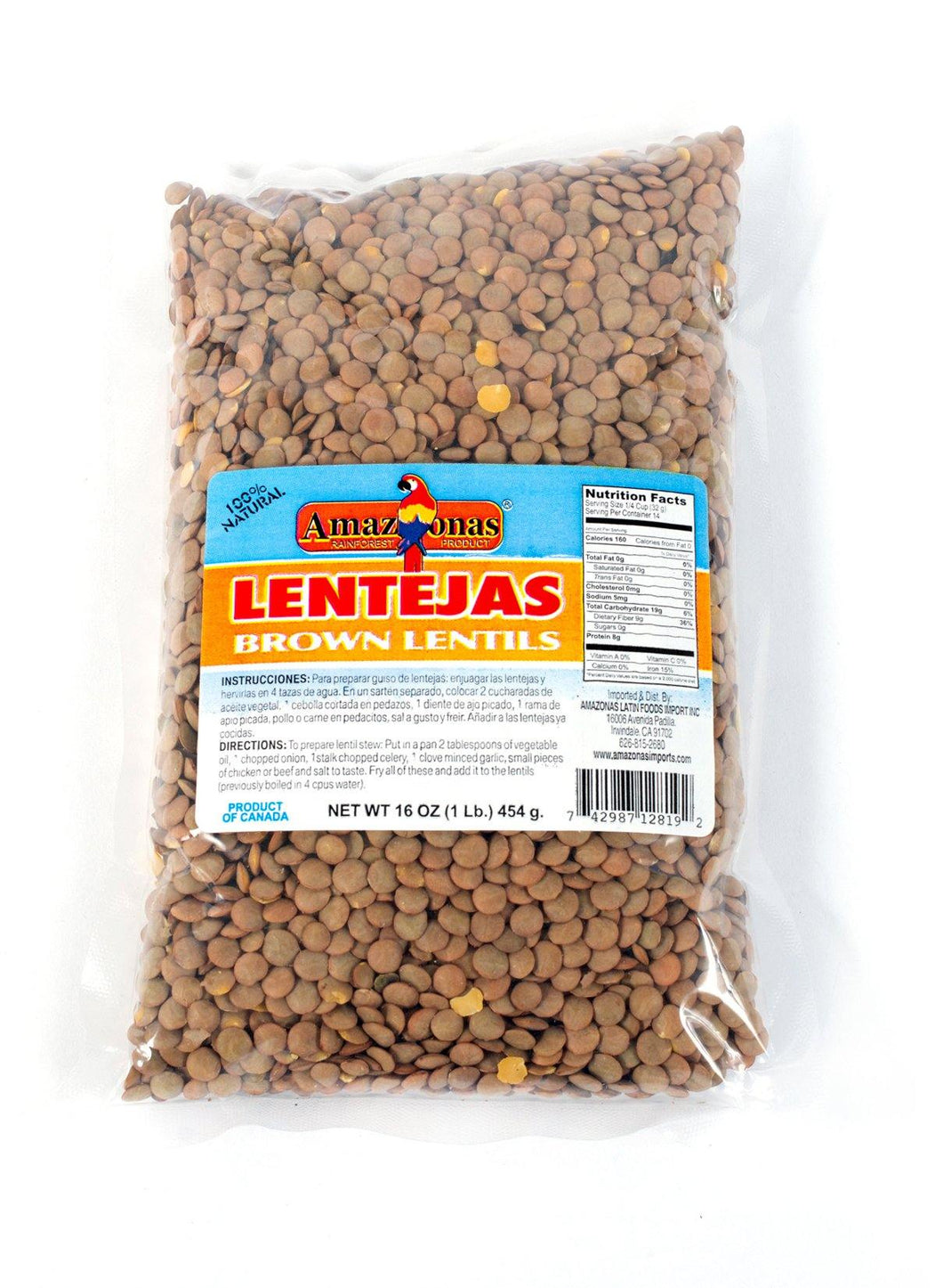 Amazonas Lentils - Amazonas Foods Online
