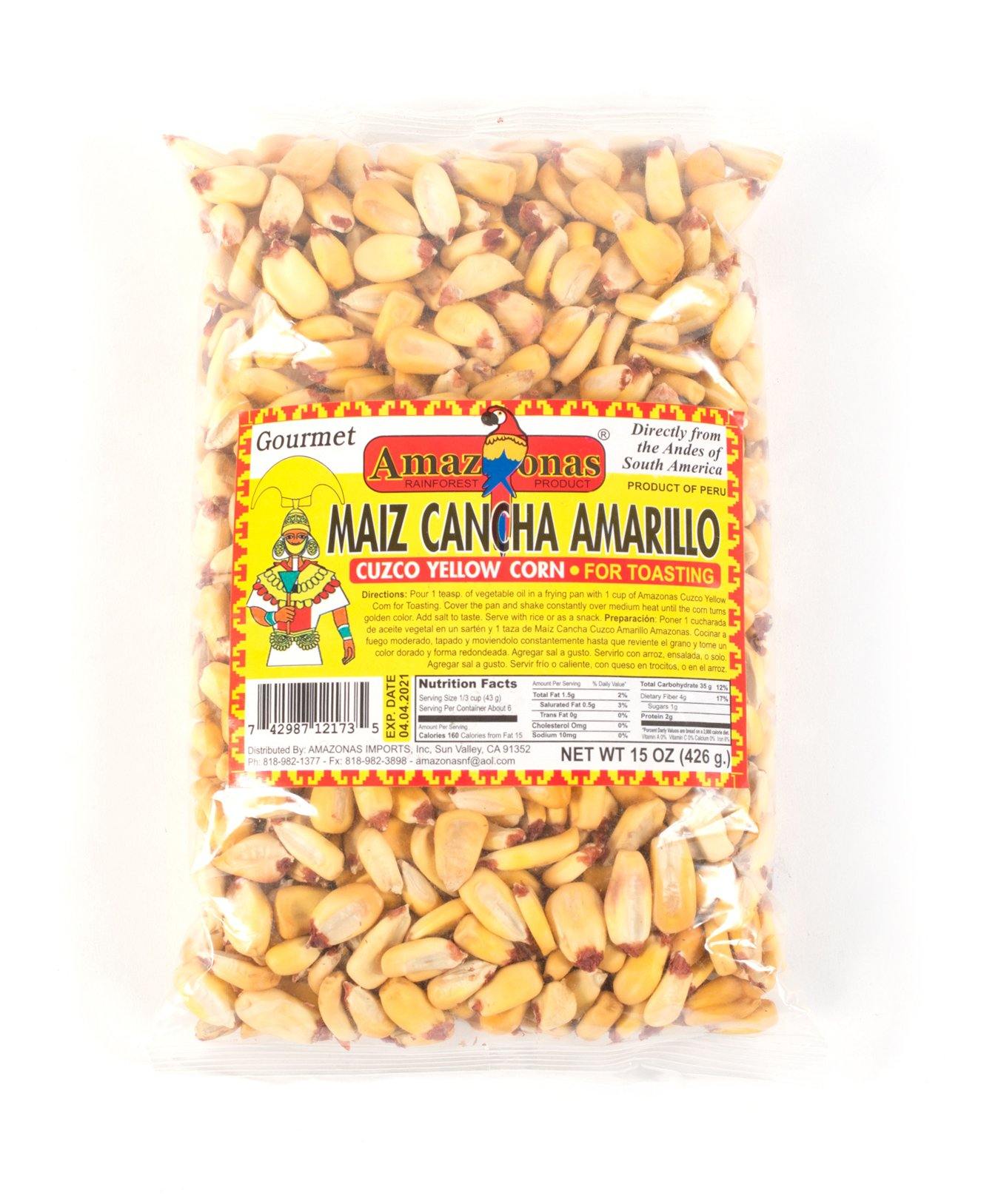 Amazonas Cuzco Yellow Corn, Maiz Cancha Amarillo - Amazonas Foods Online