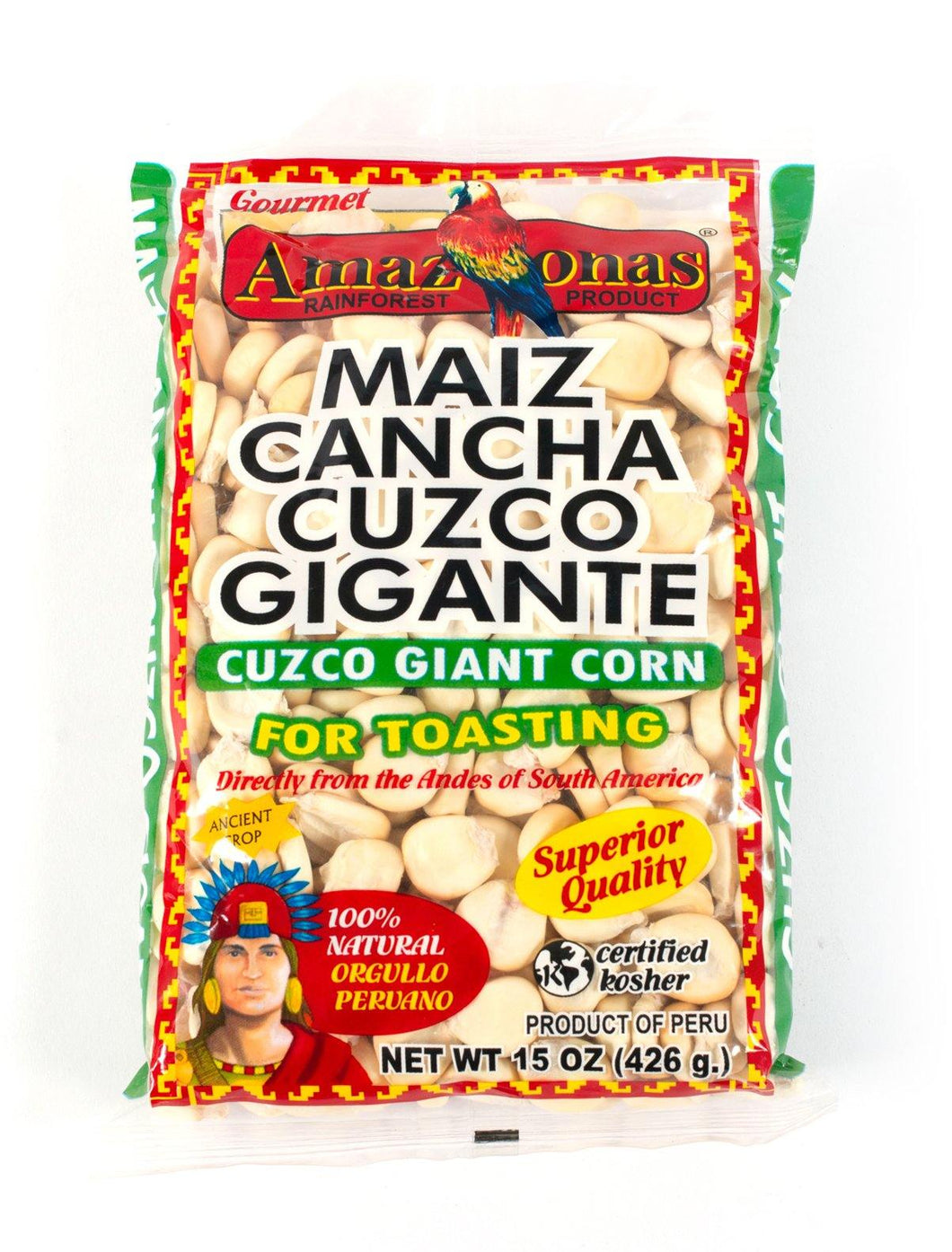Amazonas Cuzco Giant Corn for Toasting - Amazonas Foods Online