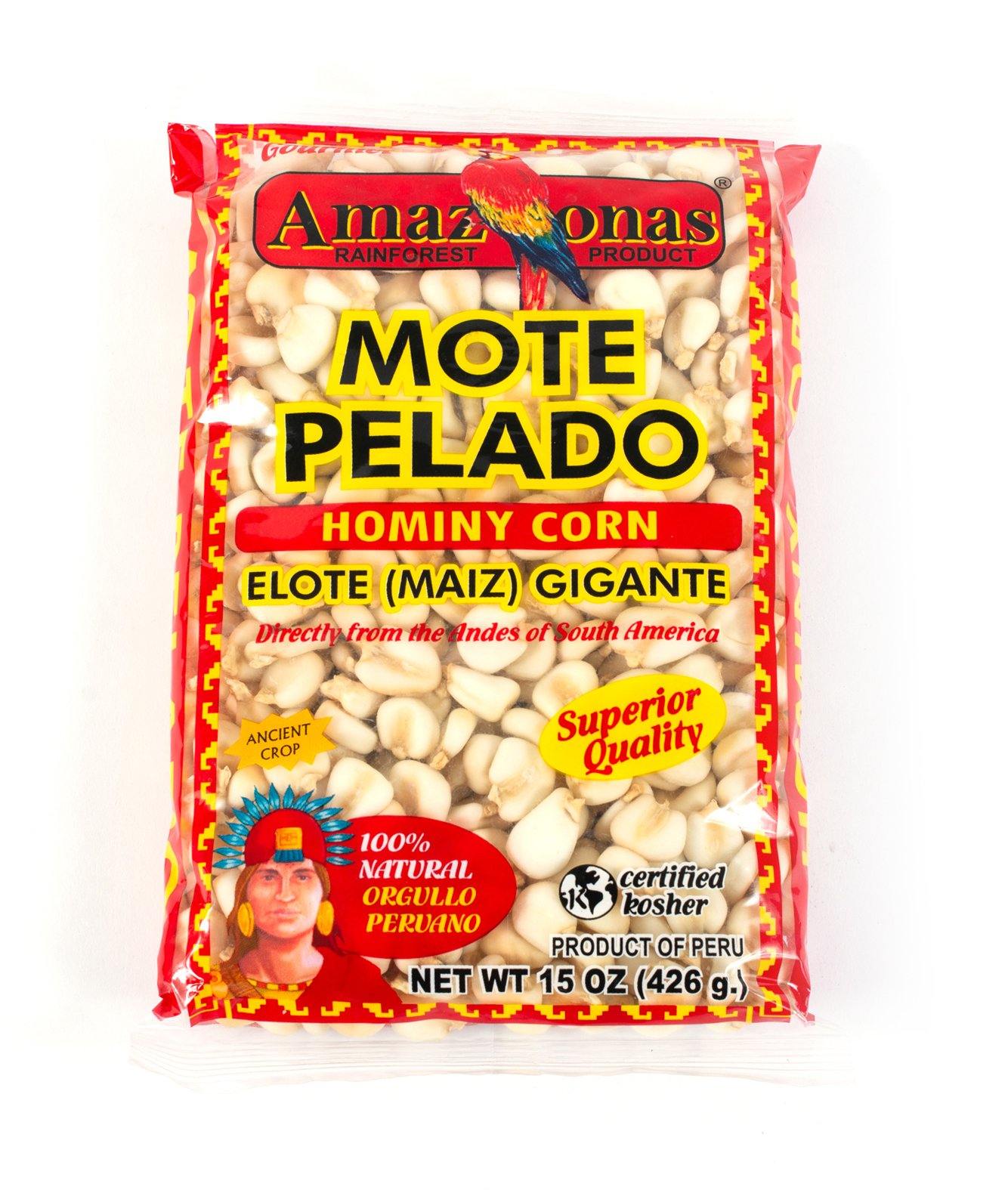 Amazonas Hominy Corn, Elote (Maiz) Gigante - Amazonas Foods Online