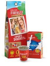 Load image into Gallery viewer, Taragüi Maté Xperience Kit w/ 1 Mate + 1 Straw + 1 Pack of Yerba Mate 250g/0.55 Lb   Product of Argentina   Ships from the USA 
