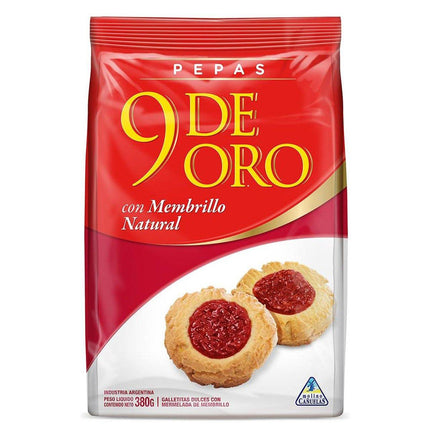 9 DE ORO Quince Cookies - Family Size Cookies and Crackers 9 DE ORO