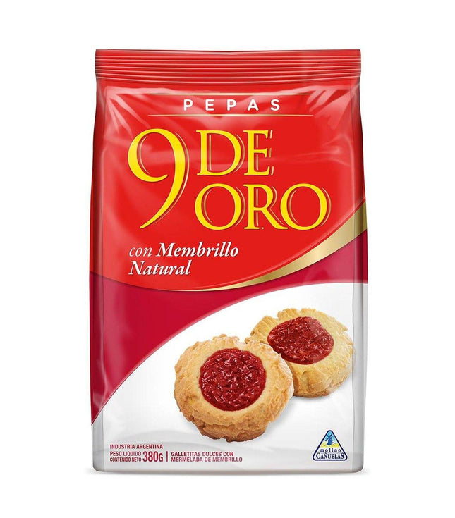 9 DE ORO Quince Cookies - Family Size Cookies and Crackers 9 DE ORO