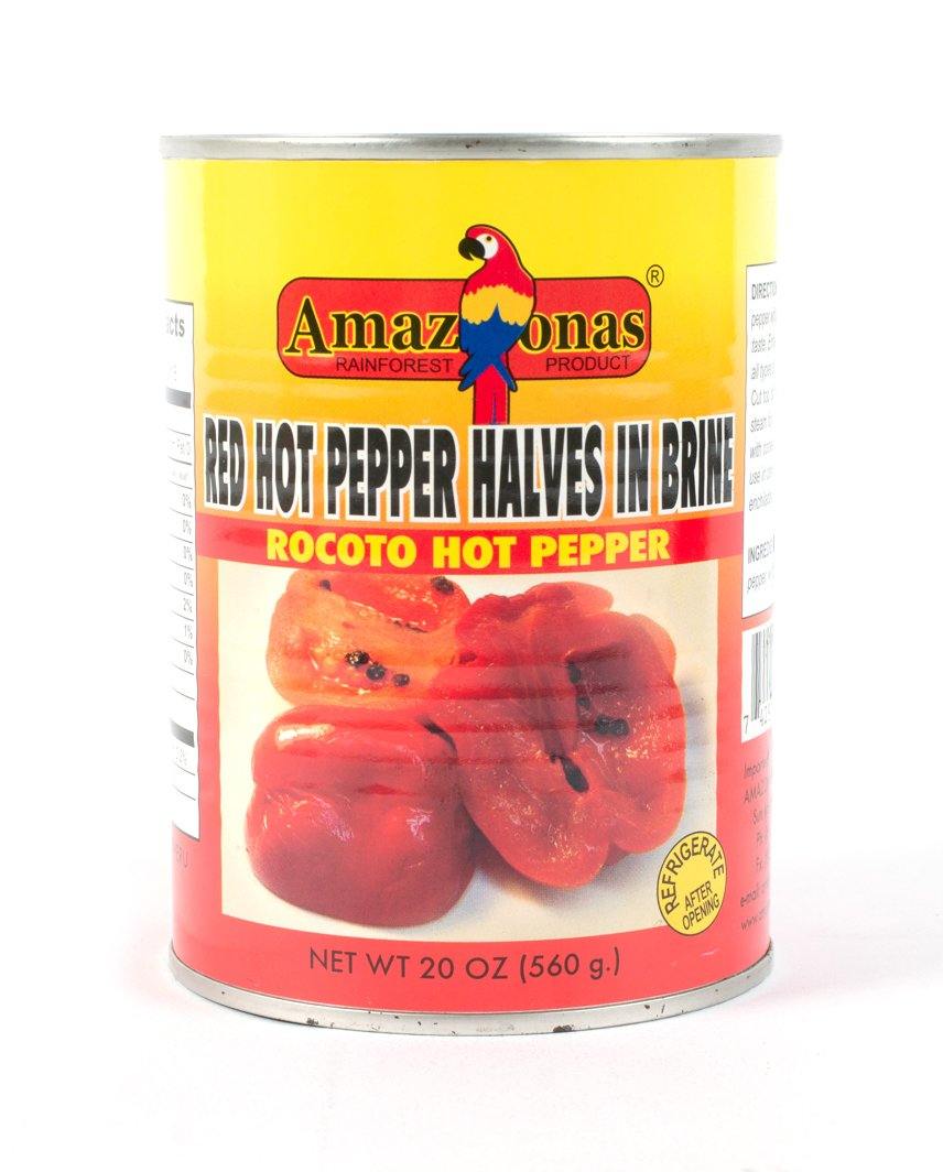 Amazonas Red Hot Pepper Halves (Can) - Amazonas Foods Online