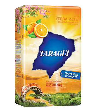 Taragüi Yerba Mate Oriental Orange 1.1lb Taragüi Yerba Mate Naranja de Oriente 500g  Product of Argentina  Ships from the USA