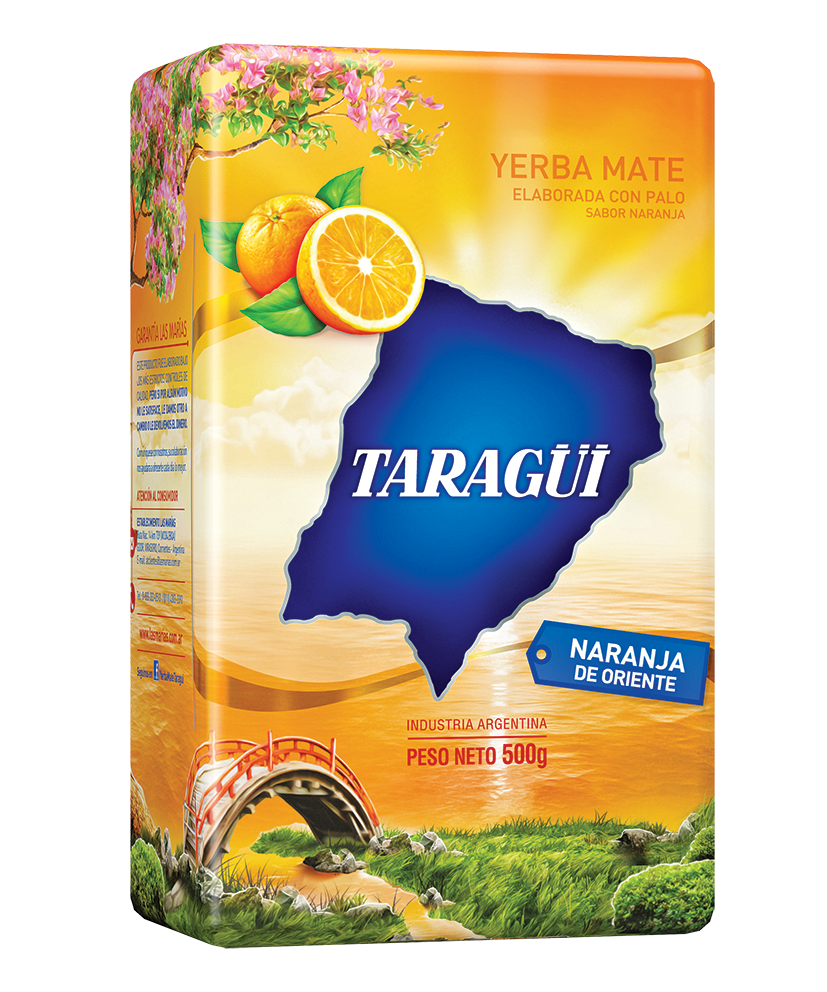 Taragüi Yerba Mate Oriental Orange 1.1lb Taragüi Yerba Mate Naranja de Oriente 500g  Product of Argentina  Ships from the USA