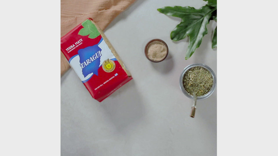 Taragüi Yerba Mate 250 g with Stems. Red Pack .55 lb Yerba Mate Taragui