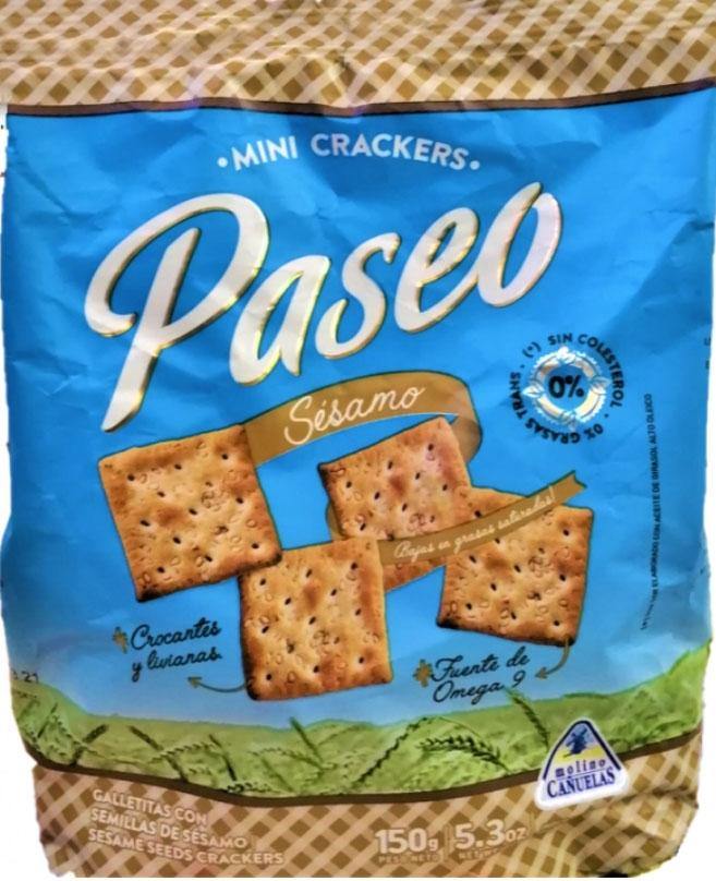 PASEO Mini Crackers Sesame Seeds (150g) - Amazonas Foods Online